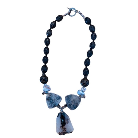 Vintage Beaded Statement Necklace - Picture 1 of 4